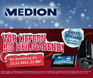 Medion Versand bis 22.12.
