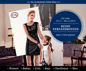 C&A Onlineshop ohne Versandkosten