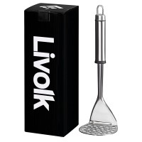 Livolk Kartoffelstampfer aus Edelstahl + Gratis Rezepte Ebook