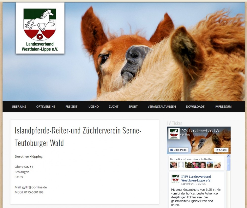 Homepage vom Landesverband der Islandpferde – Reiter- und Züchtervereine Westfalen-Lippe e.V. 