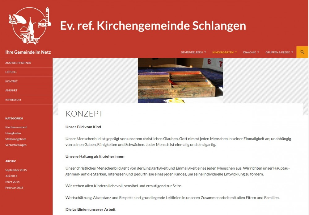 Homepage zum Kindergarten Sternschnuppe in Schlangen-Oesterholz