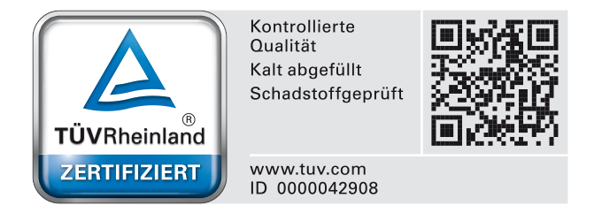 Cellin von vitaltrunk.de ist jetzt TÜVRheinland zertifiziert.