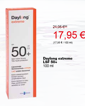 Daylong extreme 50+