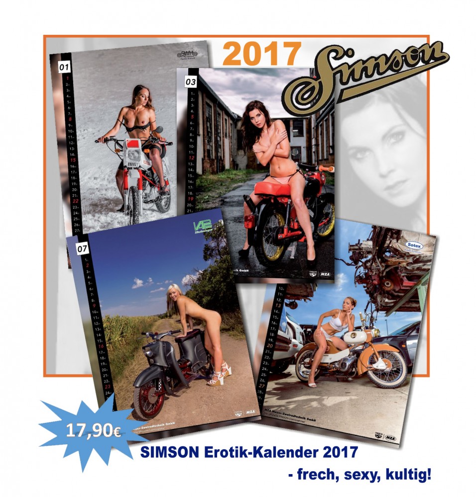 SIMSON Erotik-Kalender 2017