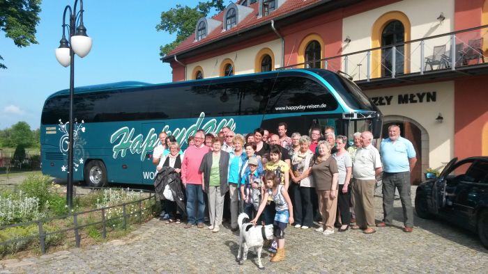 Eine Reisegruppe vondem  Reisebüro Happyday aus Niederwiesa.