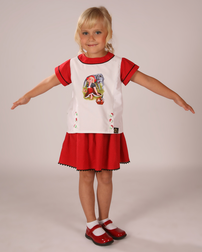 Kinderkleid Rotkäppchen von Dini Door aus Merseburg - exklusive Designer Märchen Kindermode