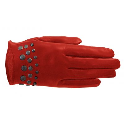 Damen Handschuhe Leder Arzana rot Fingerkleid.de Lederhandschuhe Hemmo Schuhe und Lederwaren fashion sichtbar Weisswasser (3)