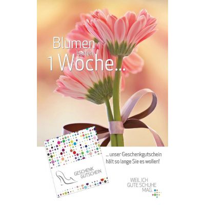 Muttertag 2018 Geschenkgutschein Blumen Hemmo Weißwasser Schuhe und Lederwaren Mode fashion sichtbar Weisswasser