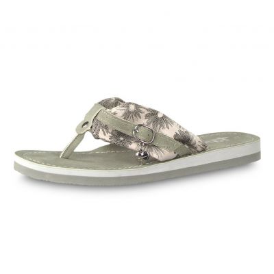 27109 flower c Tamaris Zehentrenner Zehenstegpantolette Hemmo Weißwasser Schuhe Mode fashion sichtbar Weisswasser Jahnbad Stadtstrand MeinZuhauseLKGR