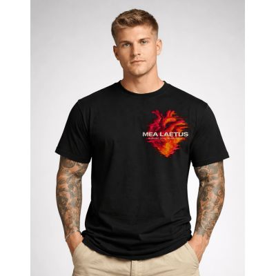 burning soul tee black model(1)