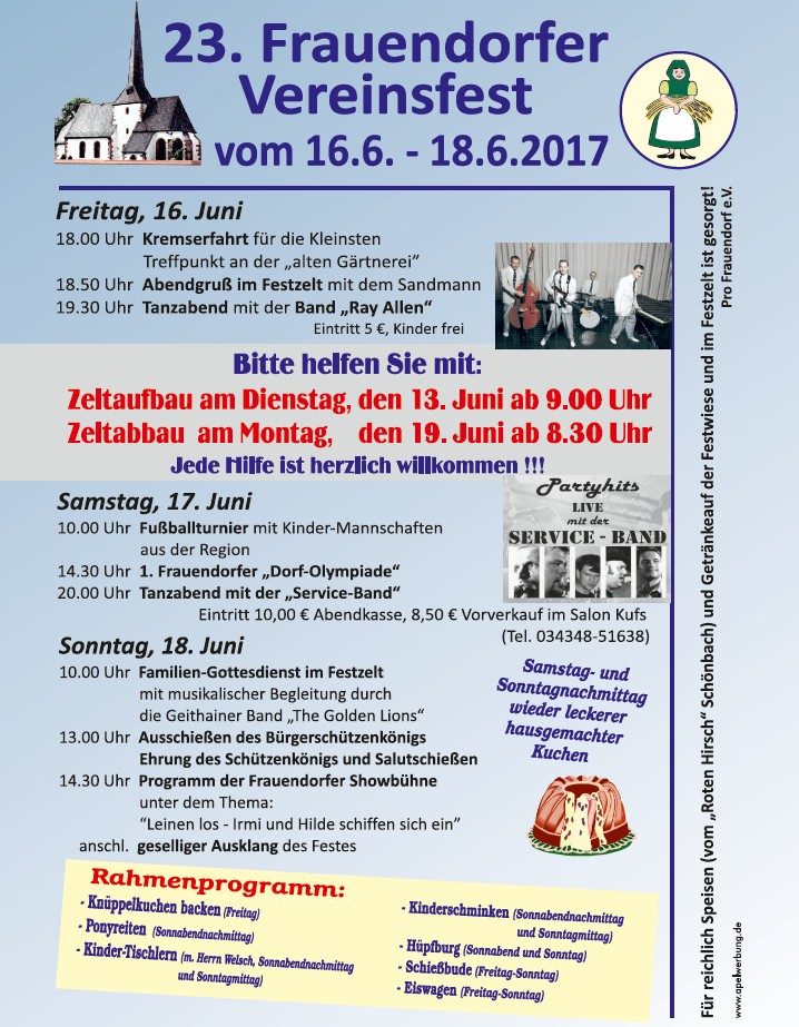 Dorffest in Frauendorf!