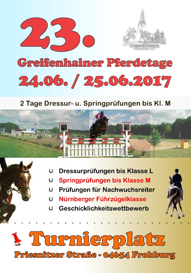 Greifenhainer Pferdetage am 24.+25.06.2017