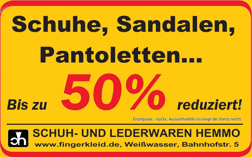 SALE - Schuhe, Sandalen, Pantoletten... bis 50% reduziert!