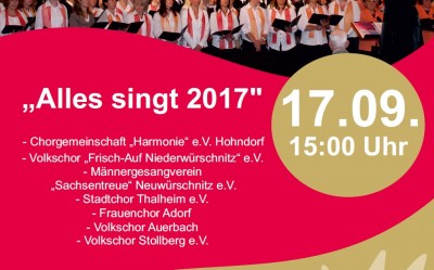 Chorkonzert "Alles singt-2017" im Bürgergarten