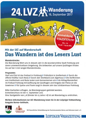 Wandertag für Familien am 16.09. im Frohburger Freibad