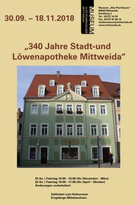 Sonderausstellung "340 Jahre Stadt-und Löwenapotheke"