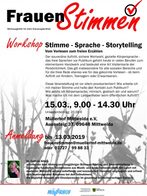 Stimme-Sprache-Storytelling Workshop