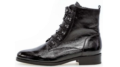 Gabor Schnürstiefeletten Lackleder schwarz - 32.745.97