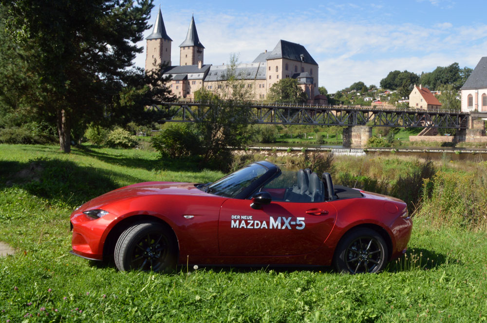 Der neue Mazda MX-5 von Autohaus Sturne in Rochlitz.